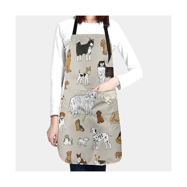 Perinsto Delantal impermeable con estampado de animales