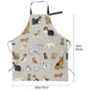 Perinsto Delantal impermeable con estampado de animales