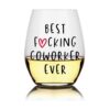 Perfectinsoy Best Coworker Ever Copa de vino divertido
