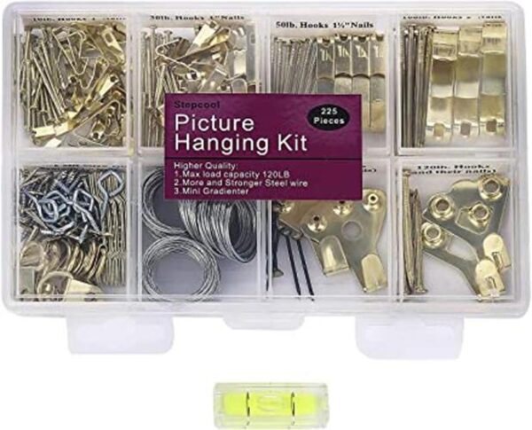 Perchas de fotos kit para colgar fotos 225 ganchos de