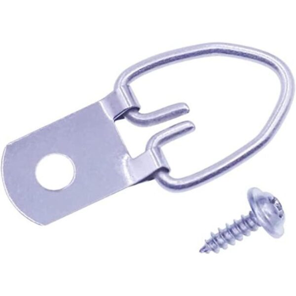 Perchas de fotos de anillo en D con tornillos 100 piezas_1