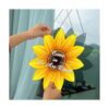 Percha de puerta de madera de girasol sin terminar con