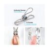 Percha de ropa con 10 clips Tendedero de secado de ropa_4