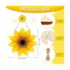 Percha de puerta de madera de girasol sin terminar con