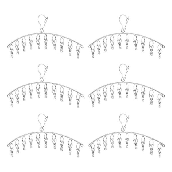 Percha de ropa con 10 clips Tendedero de secado de ropa_1