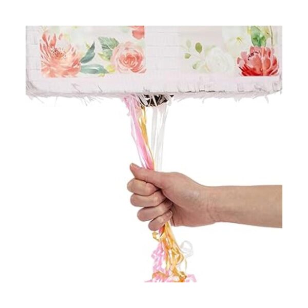 Pequeña piñata de castillo floral para decoraciones de_3