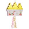 Pequeña piñata de castillo floral para decoraciones de_1