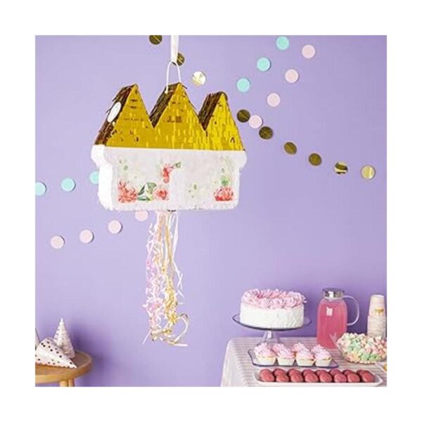 Pequeña piñata de castillo floral para decoraciones de_2