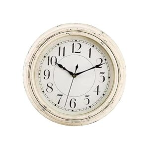 Peohud Reloj de pared silencioso reloj redondo de cuarzo_1