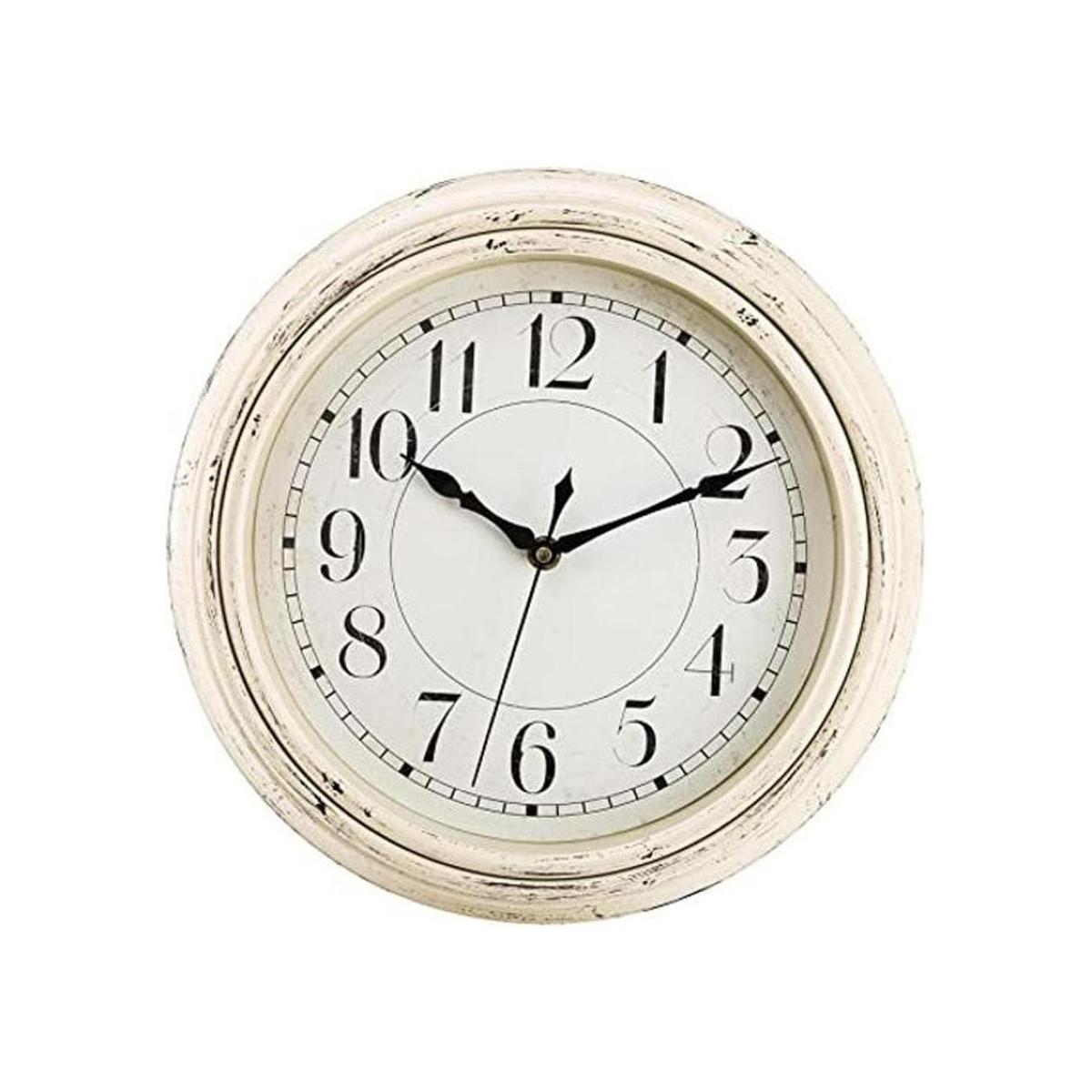 Peohud Reloj de pared silencioso reloj redondo de cuarzo