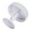 Peohud Paquete de 3 soportes de metal blanco para tartas_3