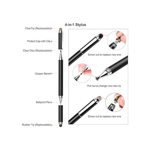 Penyeah Lápiz capacitivo 4 en 1 disco para pantallas_3