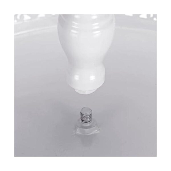Peohud Paquete de 3 soportes de metal blanco para tartas_4