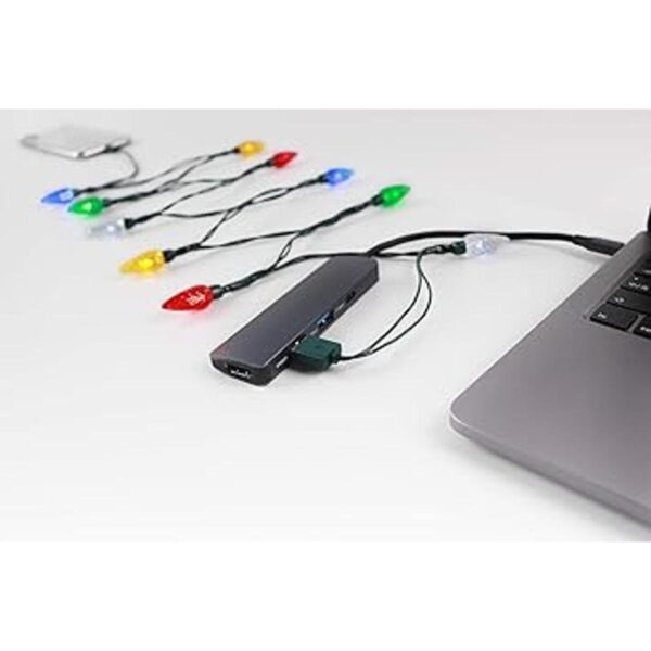 Penmerr Cable de carga USB de luz de Navidad para_3