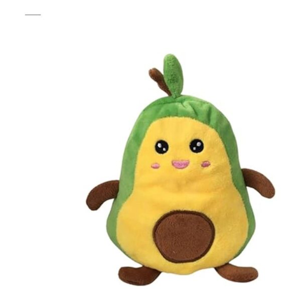 Peluche reversible de aguacate de doble cara verde y_2