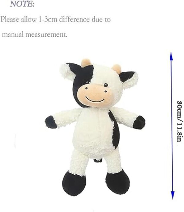 Peluche de vaca de 11.8 pulgadas suave y tierno de_5