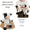 Peluche de vaca de 11.8 pulgadas suave y tierno de_2