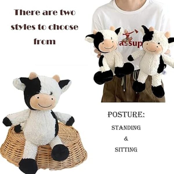 Peluche de vaca de 11.8 pulgadas suave y tierno de_2