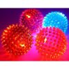 Pelota de goma grande de 3.25 pulgadas con luz paquete de_4