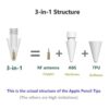 Peilinc 2B Puntas dobles suaves para lápiz Apple Pencil_2