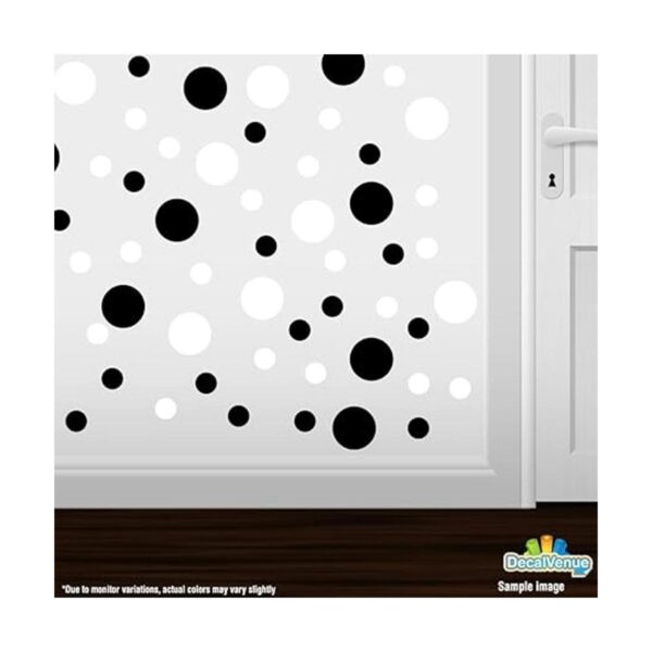Pegatinas de pared de vinilo negroblanco círculos de 2_2