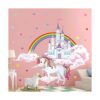 Pegatinas de pared de unicornio de colores con diseño de_3