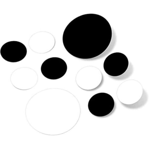 Pegatinas de pared de vinilo negroblanco círculos de 2_1