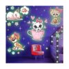 Pegatinas de pared con perro y peces con diseño de gato_1
