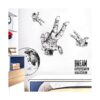 Pegatina de pared de astronauta removible con gran