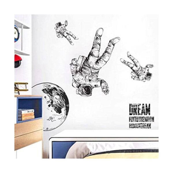 Pegatina de pared de astronauta removible con gran