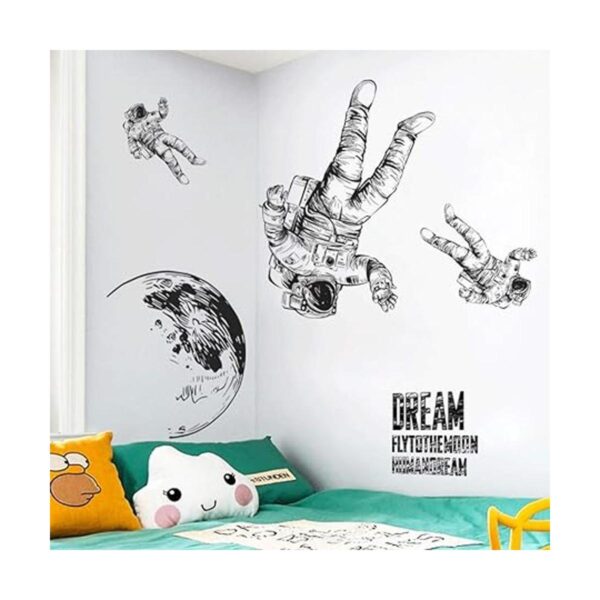 Pegatina de pared de astronauta removible con gran