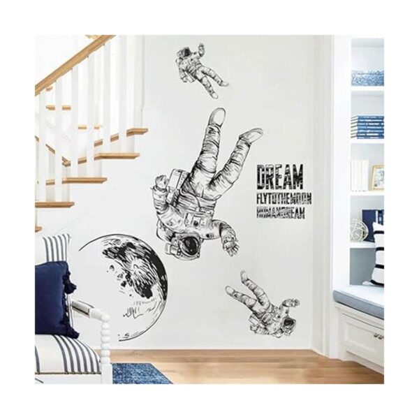 Pegatina de pared de astronauta removible con gran