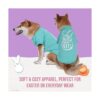 Peeps for Pets Call My Peeps Dog T Shirt Teal Blue Dog_4