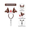 Pedgot Paquete de 3 diademas de Navidad para mascotas con
