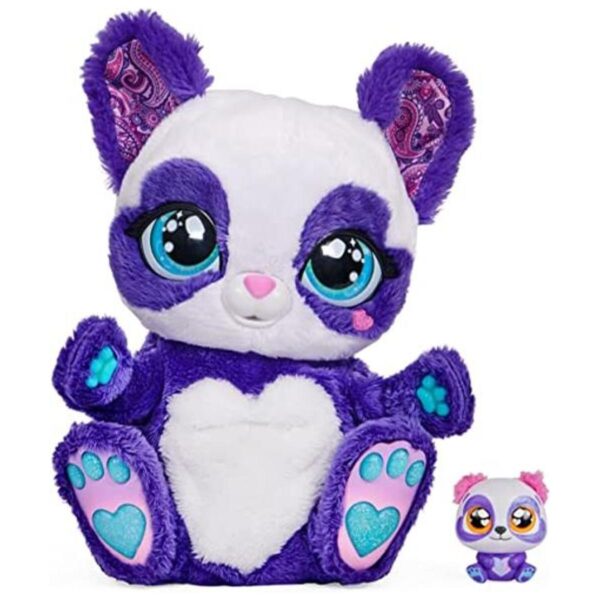 PeekARoo Juguete de peluche interactivo PandaRoo con bebé_1
