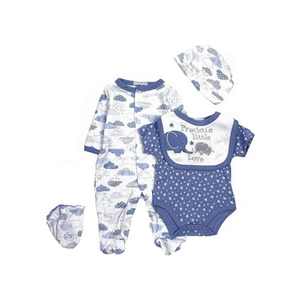 Pedolltree Reborn Baby Doll Ropa Little Elephant 5 piezas_2