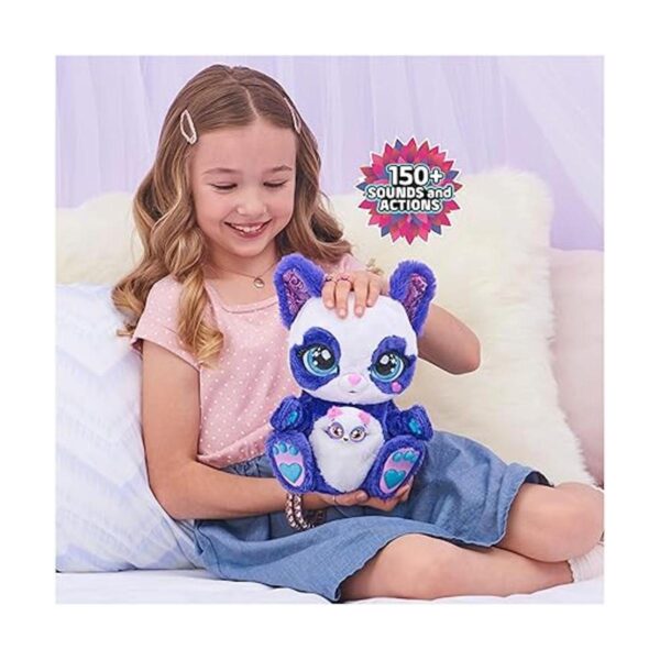 PeekARoo Juguete de peluche interactivo PandaRoo con bebé_3