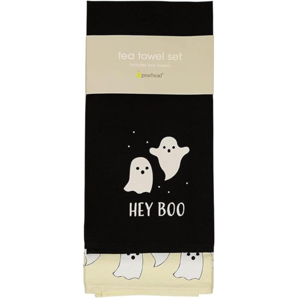 Pearhead Ghost Dish Hey Boo juego de 2 toallas de té