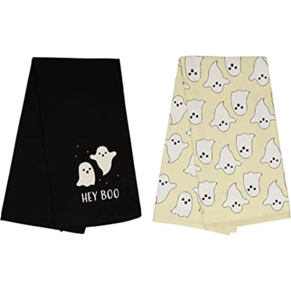 Pearhead Ghost Dish Hey Boo juego de 2 toallas de té