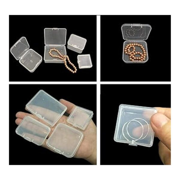 Pcxino Paquete de 40 cajas de almacenamiento transparentes