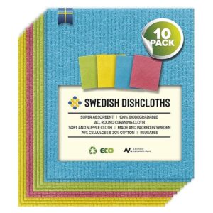 Paños suecos para platos absorbentes reutilizables y