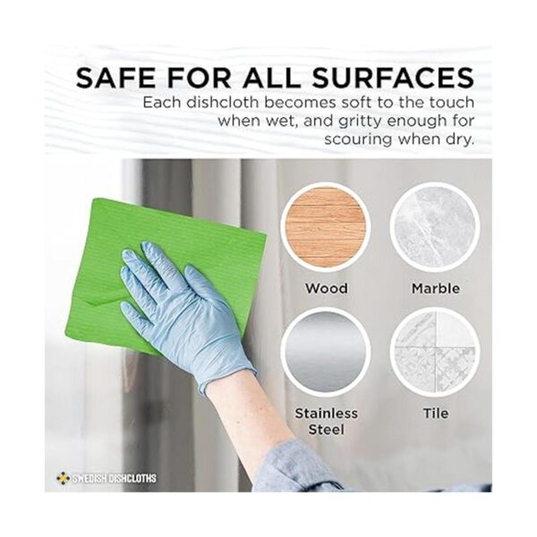 Paños suecos para platos absorbentes reutilizables y
