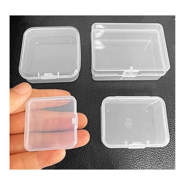 Pcxino Paquete de 40 cajas de almacenamiento transparentes