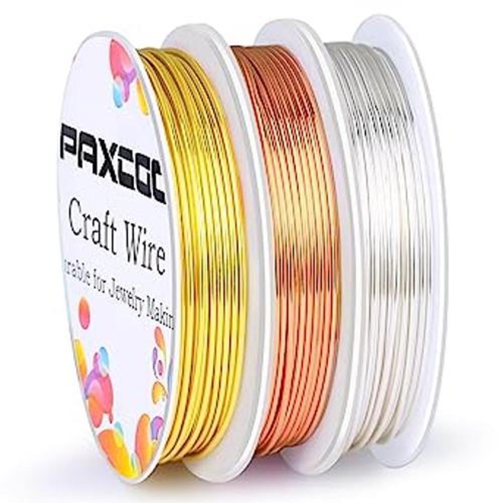 Paxcoo Paquete de 3 alambres de joyería para manualidades