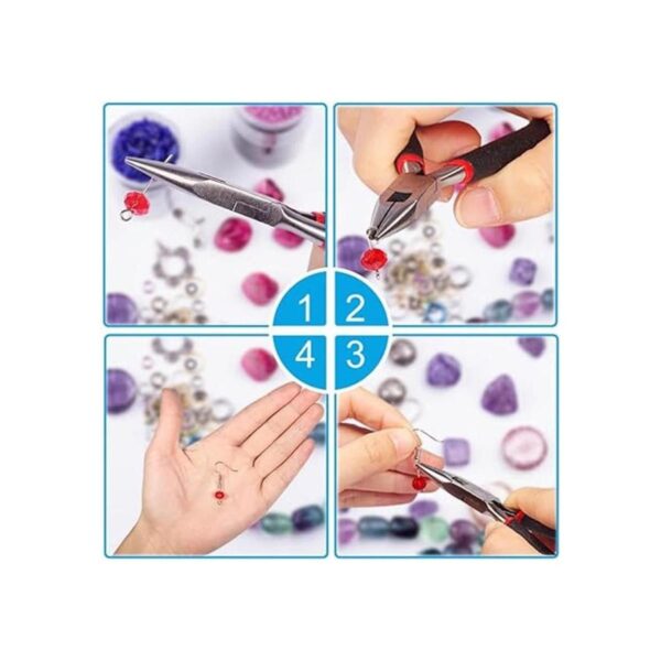 Paxcoo Kit de 2400 piezas de suministros para hacer aretes