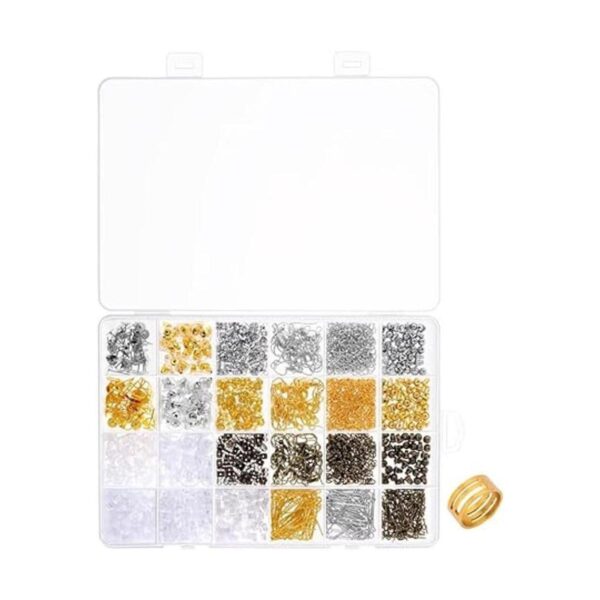 Paxcoo Kit de 2400 piezas de suministros para hacer aretes