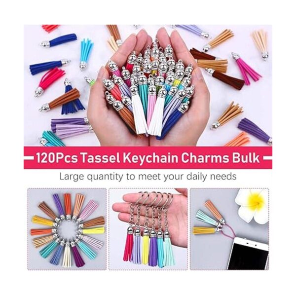 Paxcoo Dijes de borlas para hacer joyas 120 piezas de