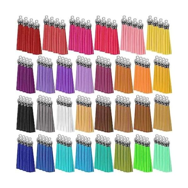Paxcoo Dijes de borlas para hacer joyas 120 piezas de