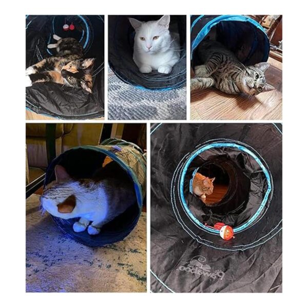 Pawaboo Juguetes para gatos tubo de túnel para gatos