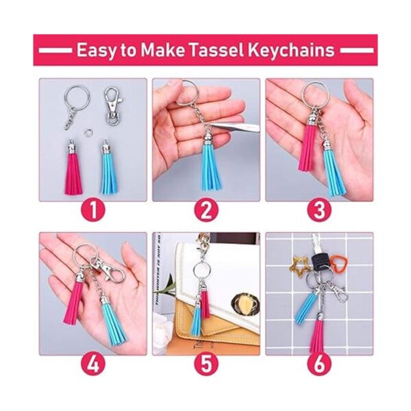Paxcoo Dijes de borlas para hacer joyas 120 piezas de